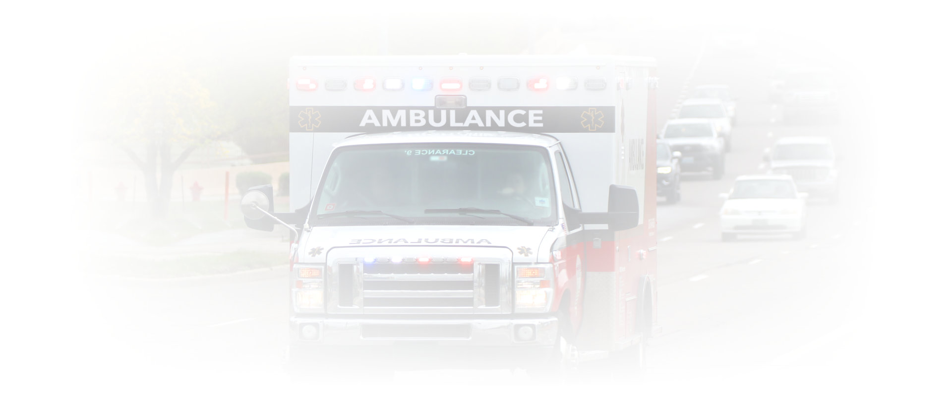ambulance on the road